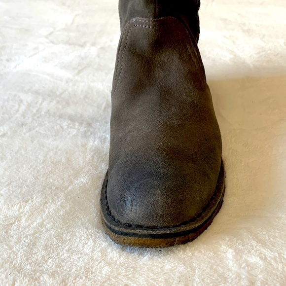 UGG Gray Suede Tall Boots Wilder 1008967 - Picture 11 of 15